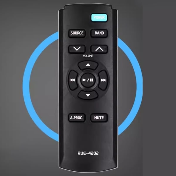 Letvægts fjernbetjening til ALPINE bilafspiller RUE4202 CDXA08 receiver kontrol fuld funktionalitet lang gearkasse