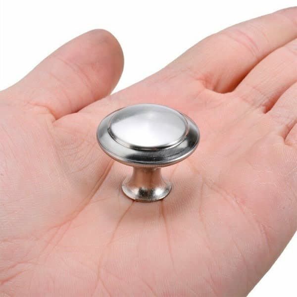 40 stk. 30 mm Runde Skabslågeknapper Moderne Rustfrit Stål Køkken