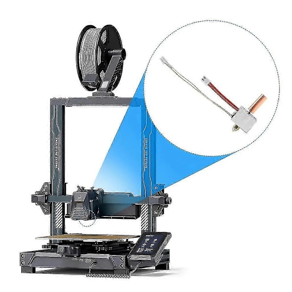 Ammattimainen Hotend-setti Neptune 4/4pro 3D-tulostimelle Bimetalliputki Lämpölohko Set C