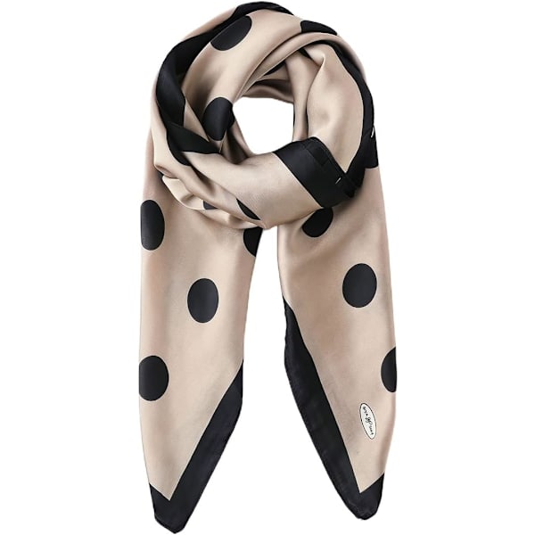 Sjal for kvinner Silkeliknende Paisley Bandanas Satin Hijab Hodeplagg Lett Dame Hals Wrap Jenter Sjal