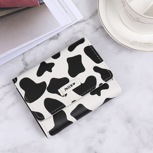 Cowhide PU leather cartoon anime multi-card slot card female coin purse