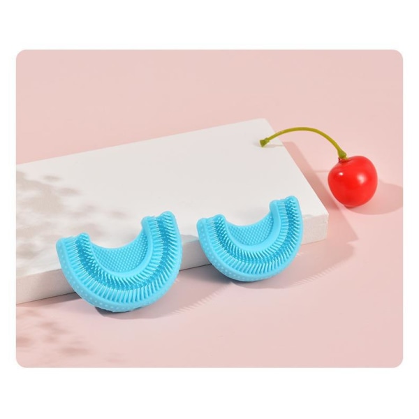 Automatisk tandborste U-formade huvuden gjorda av livsmedelsgodkänd silikon, lämplig för barn U-formad tandborste