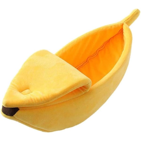 Banana shaped cat basket Yellow