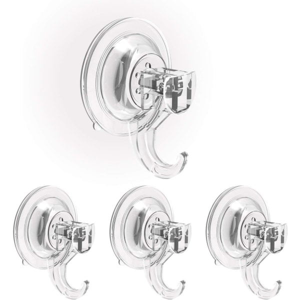 4 Pack Towel Hook Suction Cups, Wall Hooks