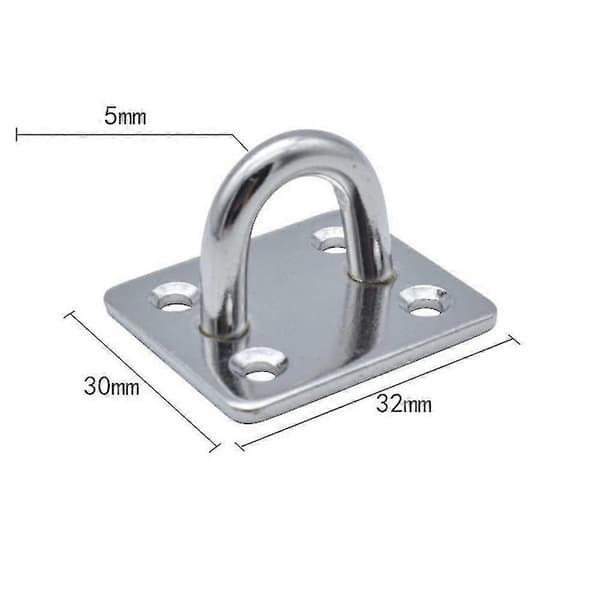 2025 Motståndsband Väggfäste Träningsövning Väggmonterat Fäste För Hemmagym 304 Small Square Hook