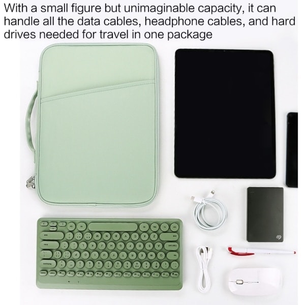 Laptopväska för affärer, laptopväska för 10,8-12,9 tum, 13 tum Gray 13 inches