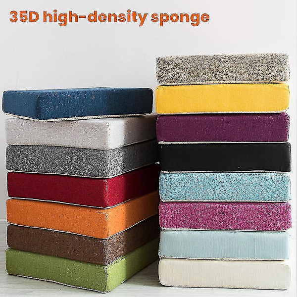 50*50cm Svamppude Høj Elastisk Personlig Pude Til Kontor Sofaer Boghandler Orange Circula