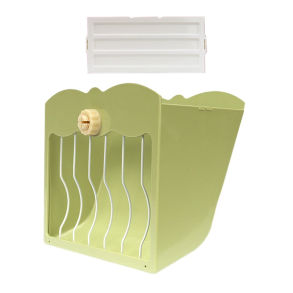 Kanin Hø Foderautomat Foder Krybbe Græsholder Hø Dispenser Kanin Hø Krybbe Blå Green 21cmx25cmx13cm