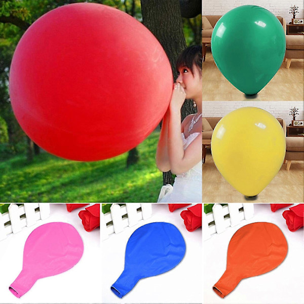 Ballong 91 cm Festivaldekorationer Latex Bröllopsfest Dekorativ Ballong Barnpresent Red