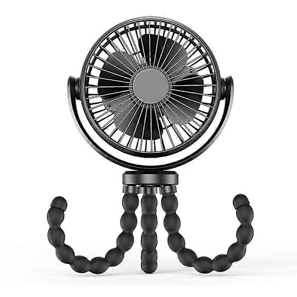Blæksprutte Ventilator Klapvogn Usb Håndholdt Ventilator Multifunktionel Mini Ventilator