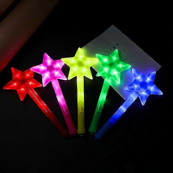 Lysende Tryllestav Legetøj LED Glow Sticks Tryllestave med 3 Lysindstillinger til Bryllupper Green