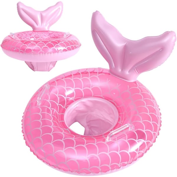 1 st Baby Flytring, Baby Simningsflotte, Uppblåsbar Babyflotte Baby Simningsring, Baby Pool Flotte med Baby Säkerhetsstol