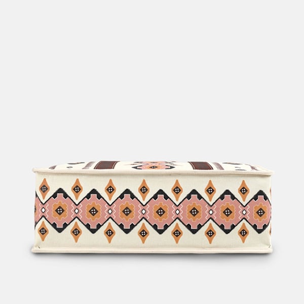 Wrangler Tote Bag Western Väskor för Kvinnor Axelremsväska Boho Aztec Handväskor NY Off-white L