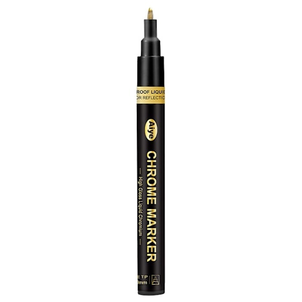 Vandtæt Marker Pen med Høj Glans DIY Tilbehør Flydende Krom Maling Pen til Model Golden A