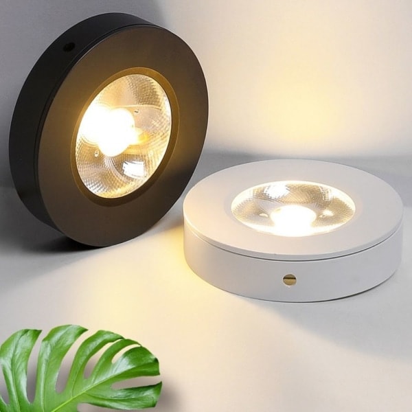 LED-kohdevalaisin alasvalo kattovalaisin 3W Black 3W Black