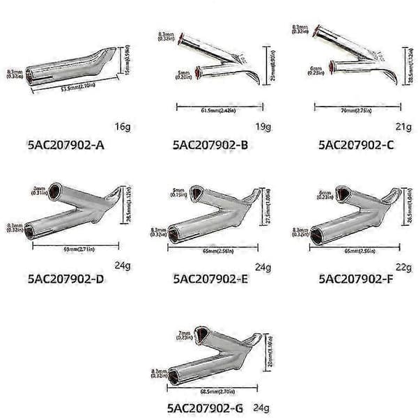 PVC-svetsmunstycken 8 mm triangeldesign Triangular mouth 5mm