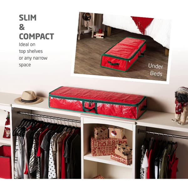 Oppbevaringspose for julepapir Red