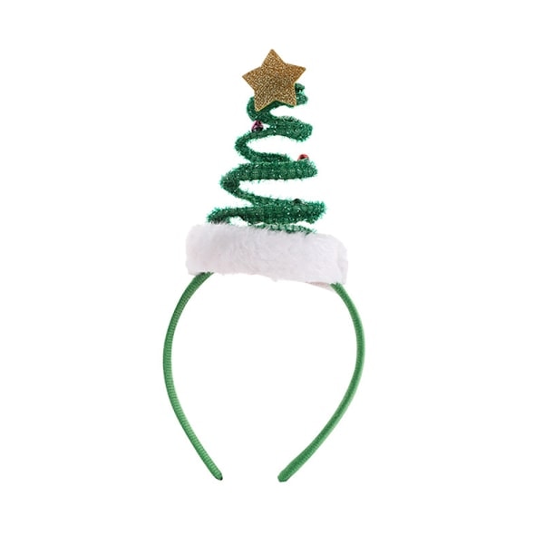 Julhatt Huvudband Elf Fjäder Hårtillbehör Julhatt Huvudbonad Hårband Hårband Hårprydnad för Barn Vuxna Elf Kostymtillbehör