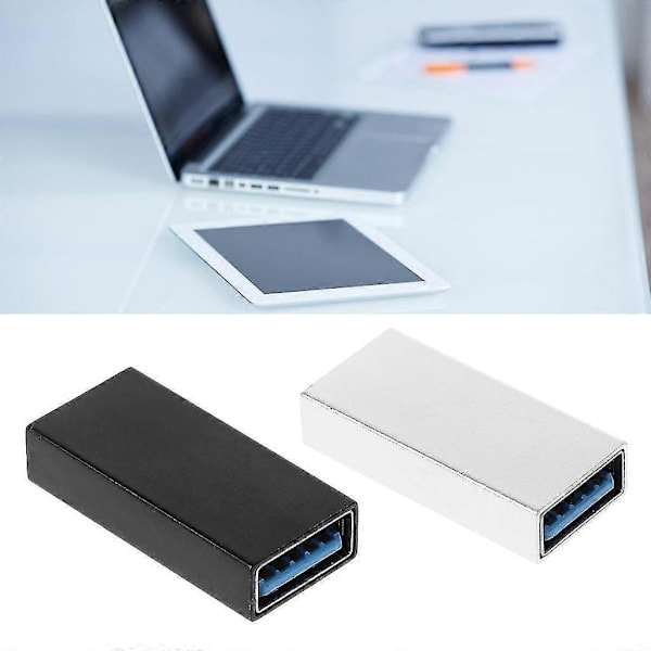 USB 3.0 Hona Anslutning Typ A Förlängningsadapter Silver