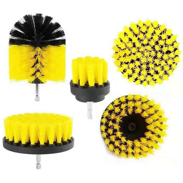5-pack Borstfäste-kit för 1/5\" Elektrisk Skrubber, Elektrisk Skrubber Borstset