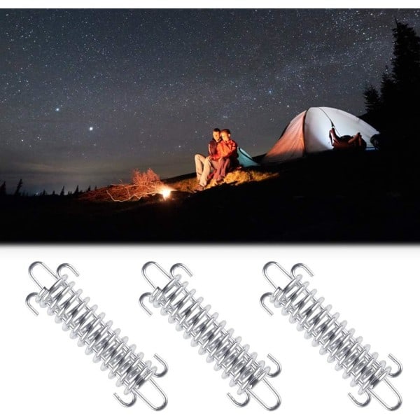 10-pack rostfria spännfjädrar för markisfäste