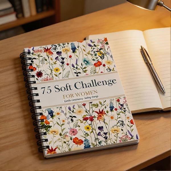 75 Soft-Challenge Journal til kvinder En praktisk tracker til at overvåge dine fremskridt-træninger og velværemål
