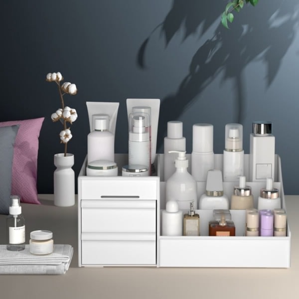 Makeup Organizer Skrivebordsorganisator White