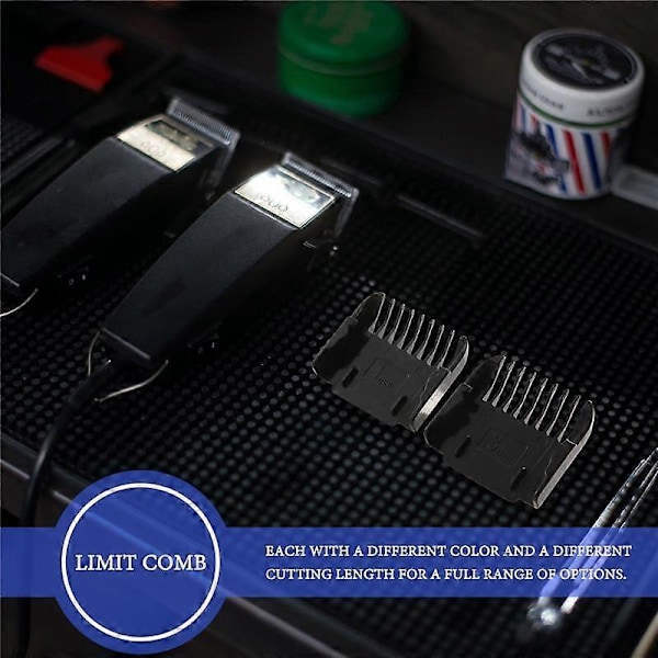 Elektrisk Clipper Tilbehør, 4 stk. Klip Clipper Begrænsningskam Guide Fastgørelse Størrelse Barber Udskiftning (1