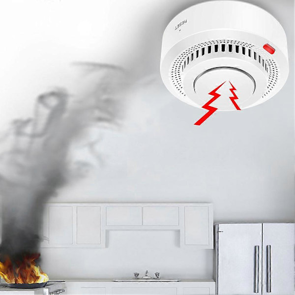 Mini Smoglarm Smart WiFi Smogdetektor Brandlarm Realtidsappaviseringar för Hemfamilj 3pcs