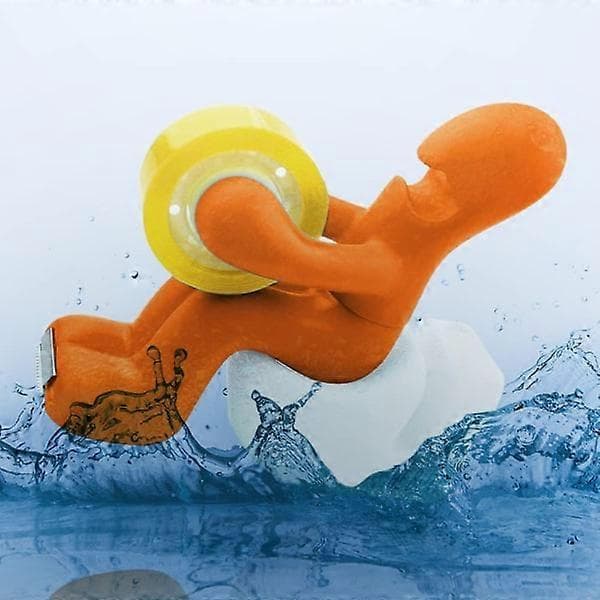 Orange - Kontorsmaterial - Rolig tejpdispenser - Kul