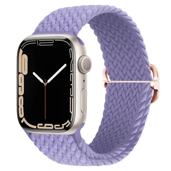 Elastisk armbånd vævet Apple Watch 38mm/40mm/41mm White