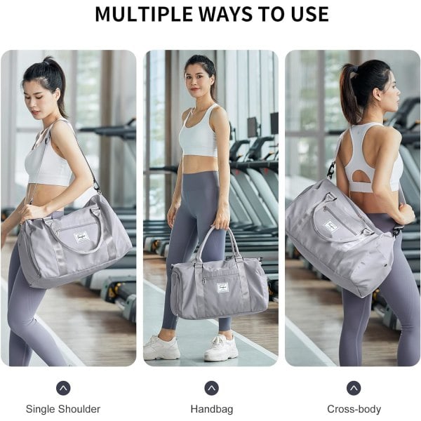 Gymbag for kvinner og menn med skoskap og våtlomme, for Easyjet Airlines kabinveske 45x36x20 under sete reiseveske duffelbag håndveske