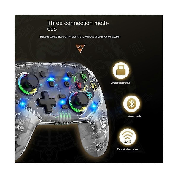 Kontroller for Pro /oled/lite/android/ PC Gamepad med Programmerbare Taster RGB Lys-b