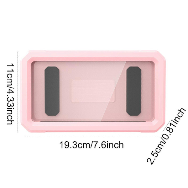 Puhelinkotelo Kirkas kosketusnäyttö Puhelinjalusta Teline olohuoneeseen Kuntosalille Keittiö Musta Pink 19.3cmx11cmx2.05cm
