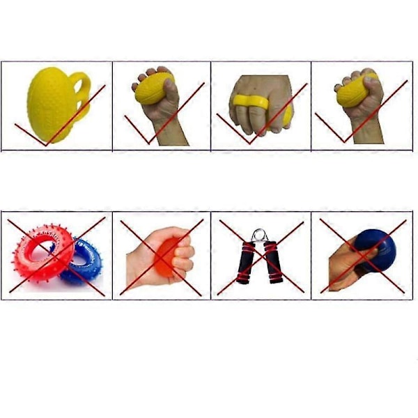 Barsinfi Finger Grip Ball, Træningsudstyr til rehabilitering af hemiplegi efter slagtilfælde, Massage Grip Ball til hånd- og fingerstyrke