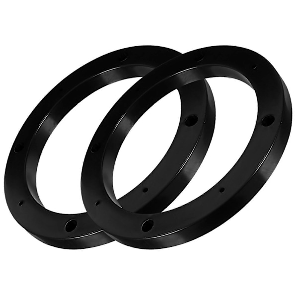1 Pari Auton Kaiuttimen Välikekappale 6,5 Tuuman Kaiuttimen Sovitinrengas Ajoneuvon Kaiutintarvike Black 15.8X15.8X1.4CM