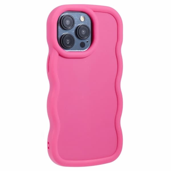 iPhone 12 Pro Max Mobil Deksel Bølgete Rosa