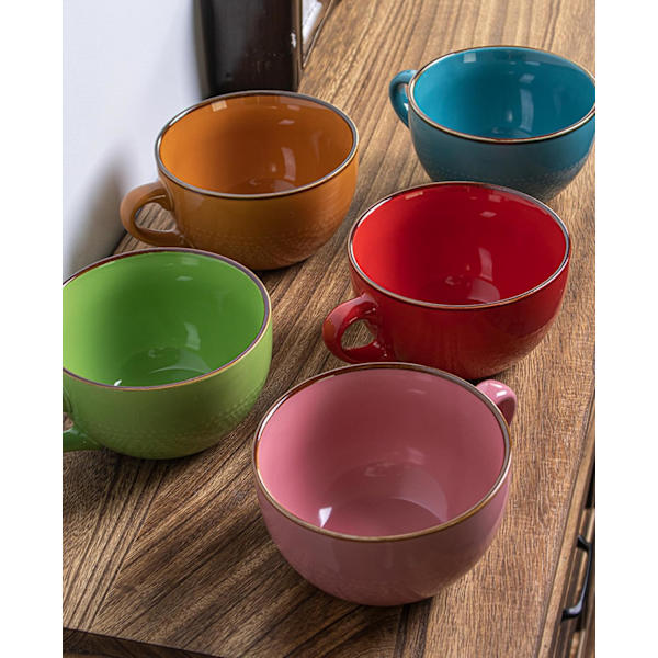 700 ML Stor Keramik Kaffe Kops, Korn Suppe Kop/Kaffe Kops/Salat Skål (uden Underkop og Ske)