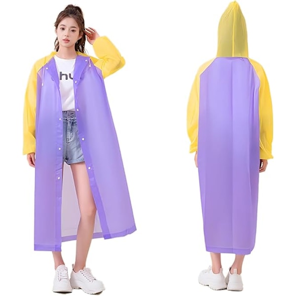 Vattentät poncho för vuxna, Unisex regnponcho, vattentäta ponchos för vuxna, Håll dig bekväm och torr