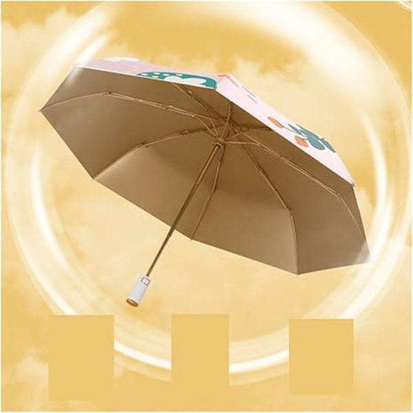 Kompakt Rejseparasol Kreativ Parasol Foldbar Solparasol Kvinders Solparasol Rejseparasol