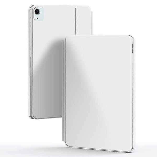 iPad Air 11 (2024) (M2) Bluetooth-näppäimistö Magneettinen Ripustus PC+PU Nahka Tablet-kotelo - Valkoinen Multicolor White