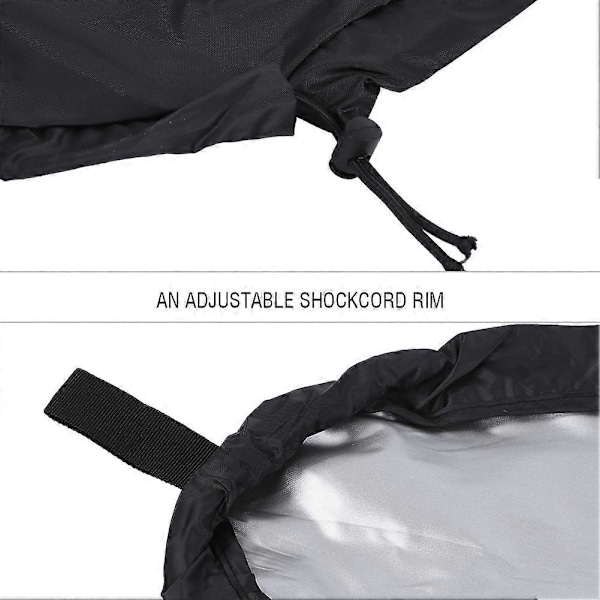 Universel Pasform Blokerende Kajak Kano Cockpit Cover Beskytter Sort M