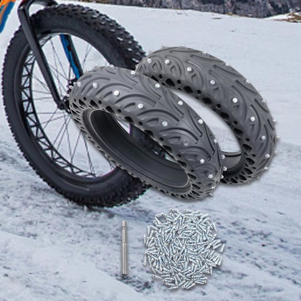 100 st Däckdubbar Skruv i Dubbar Karbidskruvar Snö Däck Dubbar Anti-Halk Dubbar för Cyklar Scootrar Motorcykel ATV 4x9mm Optional