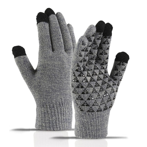 Varme Touch Handsker Vinter Handsker Grå/sort