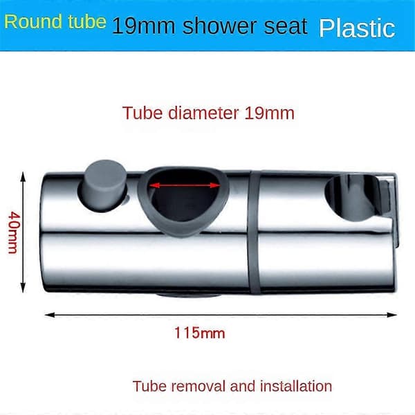 Duschsits Duschfäste Duschstång Lyftande Sits Fast Sits Dusch Tillbehör Rak Knapp Typ 19mm