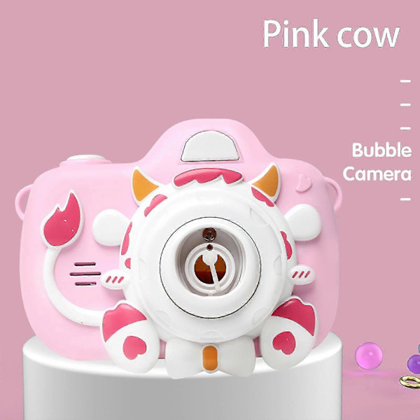 Barns Bubbelkamera Leksak Katt Söt Ko Bubbelmaskin Bubbelblåsleksak