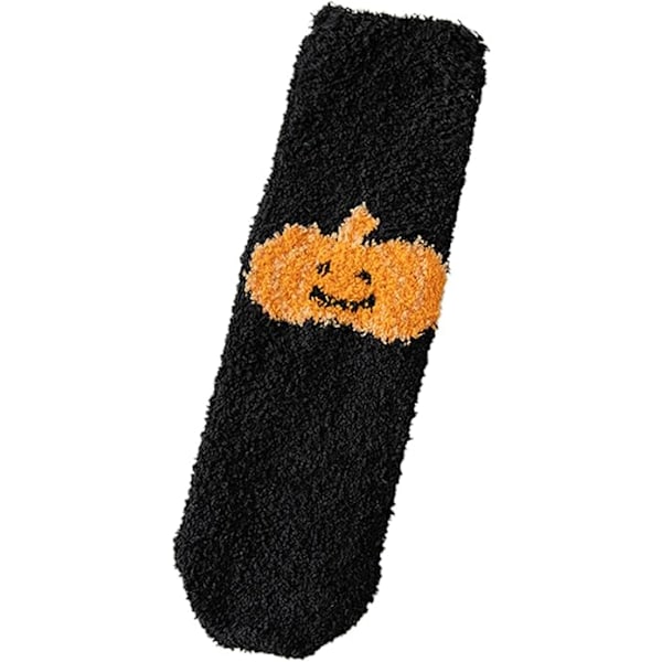 Fuzzy Sokker til Kvinder og Mænd - Bløde, Hyggelige, Vintervarme, Superbløde, Slippersokker med Grip, Hjemmesokker til Halloween