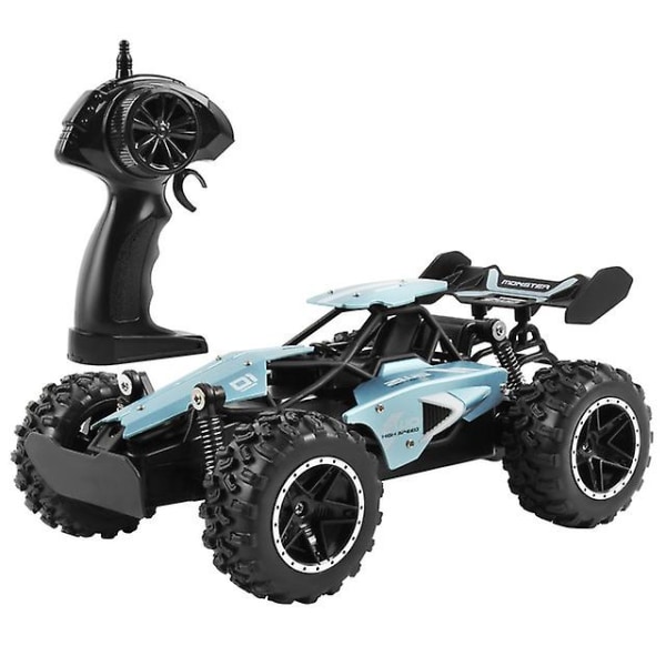 Hög Hastighets Fordon Laddning RC Fjärrkontroll Racing Bil 1:18 Bigfoot Off-road Fordon Barn Leksak Bil blue