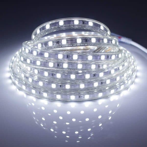 Komplett LED strip kit 10 meter 220V silikon vanntett