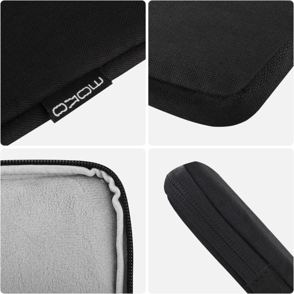 9-11 tommer tablet sleeve taske bæretaske passer til nye 11-tommer iPad Pro M4/iPad Air M2 2024, iPad Air 5/4/3 10.9\"/10.5\", iPad Pro Black